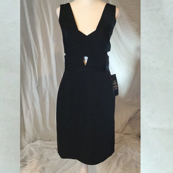 BCBG MAXAZRIA Annalisa Cutout Mini Dress Black Sz 8 NWT - Picture 5 of 7